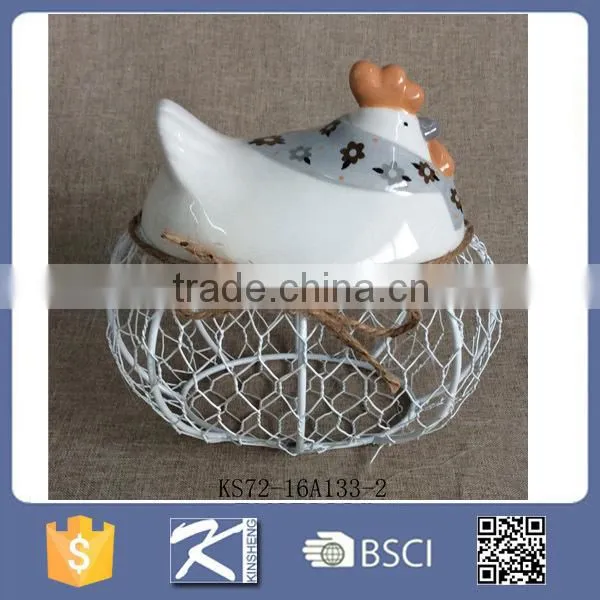 New Arrival Pretty Ceramic Milk Pitcher With Rooster Decals for Sale photo-3