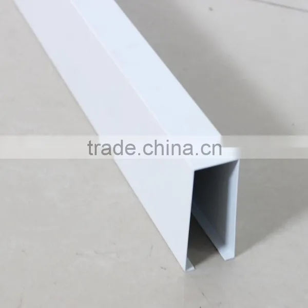 Rust Proofing White Powder Coating Metal Baffle Sus[ended U Aluminum Baffle Ceiling photo-2