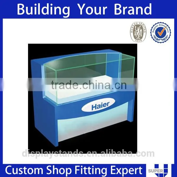 Modern Design Clear Plexiglass Wooden Headphone Display Stand photo-6