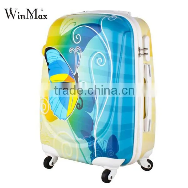 2016 Butterfly Travel Luggage for ABS PC Luggage Bags