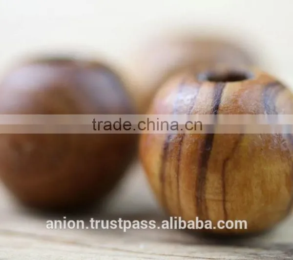 Olive Wood Round Beads 14mm photo-5