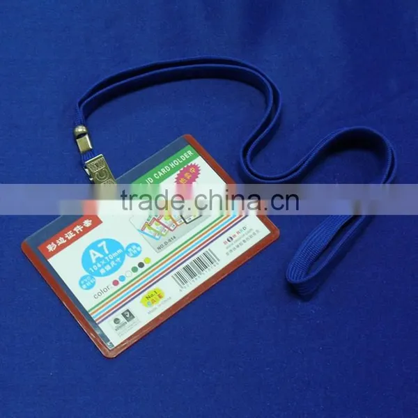 id Badge Business Card Holder Plastic Vertical Work Credit Card Holders photo-2