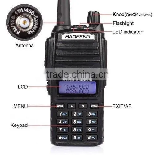 Baofeng UV-82 136-174 & 400-520MHz Dual Band Dual Display Two Way Radio With Free Earphone photo-5