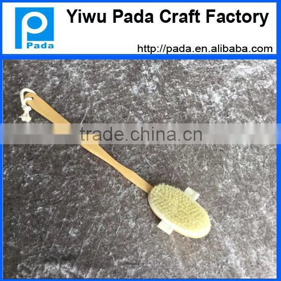 Wood Dry Sisal Body Brush With 100% Natural photo-3