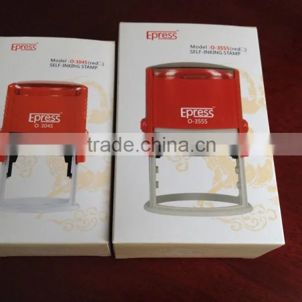 Oval 30*45mm Rubber Embossed Seal Custom Stamps photo-3