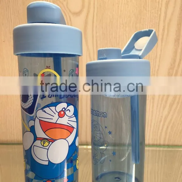 450ml High Quality Cartoon Design Tritan Kids Water Bottle With Straw