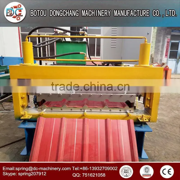 Galvanized Zinc Roof Sheet, Wall Panel Making Machine Trapezoidal Roof Panel Cold Roll Forming Machine photo-3