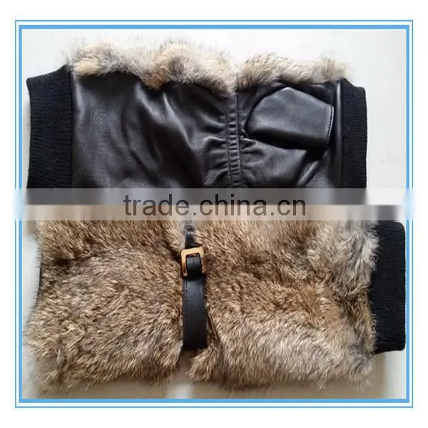 Winter Women Driving Hand Warmer Muff With Leather photo-5