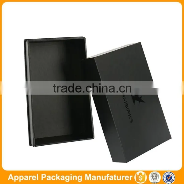 Black Paper Packaging With Logo UV Neck Tie Box photo-5