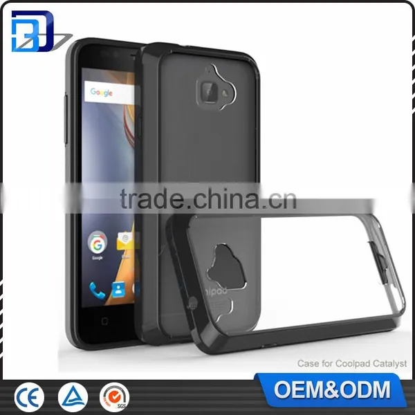 2016 New Ultra Slim Transparent Anti-scratch Acrylic PC+ TPU Back Cover Case For Coolpad Catalyst 3622A Clear Case China photo-6