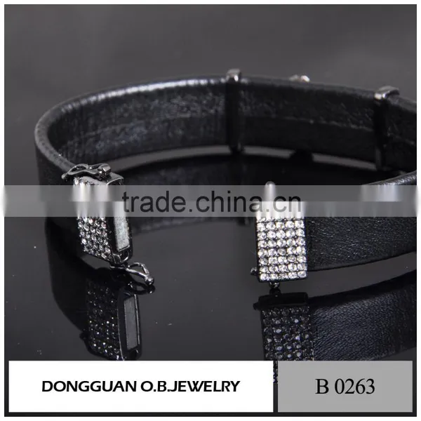 Stainless Steel Bracelet Magnetic Bracelet,Fancy Mens Leather Bracelet photo-4