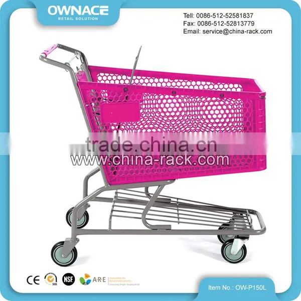 Wanzl Colorful Plastic Shopping Trolley Cart for Hypermarket Walmart photo-3