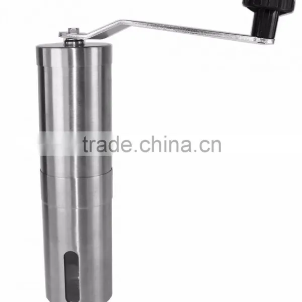 Promotion Price China Factory Directly Stainless Steel Housing Burr Manual Coffee Grinder photo-2