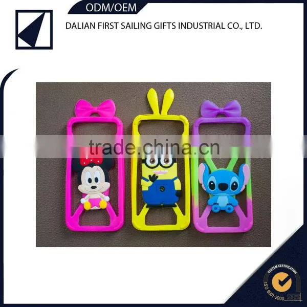 2015 New Design Cute 3D Rubber Cartoon Silica Phone Case Cover photo-5