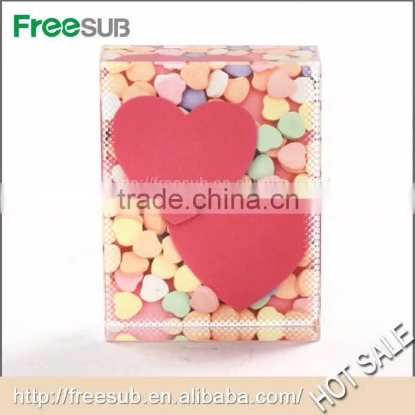 New Funny Curved Crystal Cube Glass Photo Frame photo-2