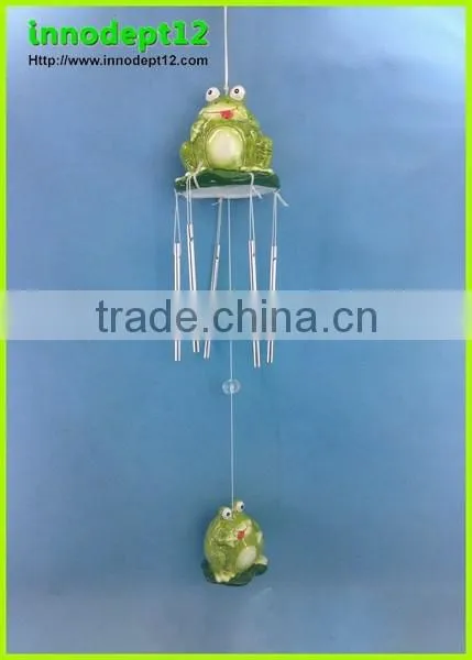 Wholesale Green Frog Terracotta Wind Chime