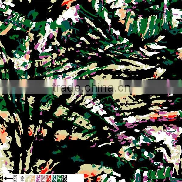 96 Polyester 4 Spandex Fabric, FDY Printed Spandex / Polyester Dress Fabric photo-3