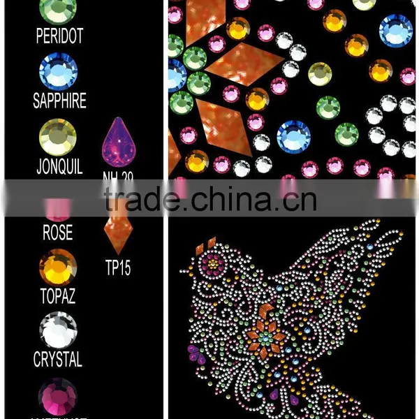 T14100001 Bird Animal Rhinestone Transfer photo-2