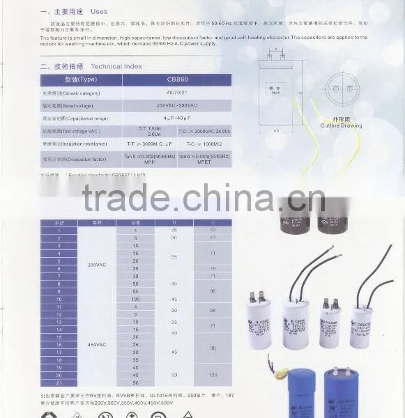 Capacitor Motor Capacitor Running Capacitor