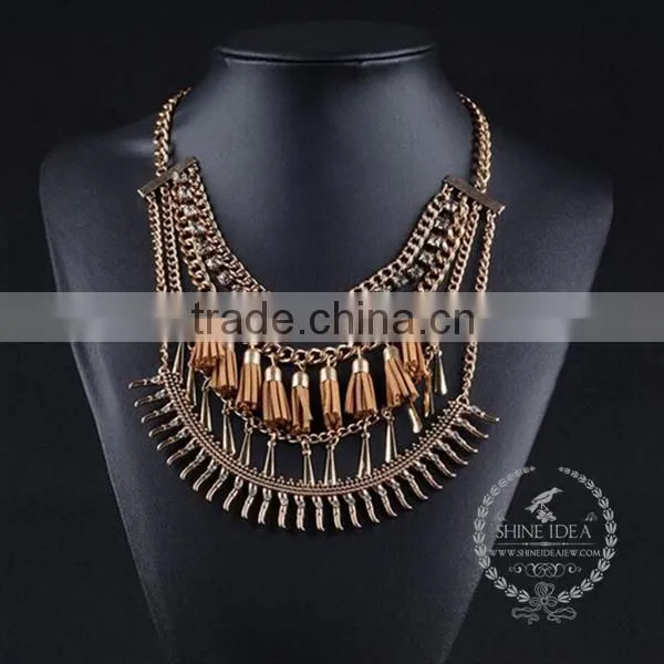 High Quality Vintage Rhinestone Chunky Statement Necklace Tin Alloy Fashion Women Pendant Necklace 6390085 photo-3