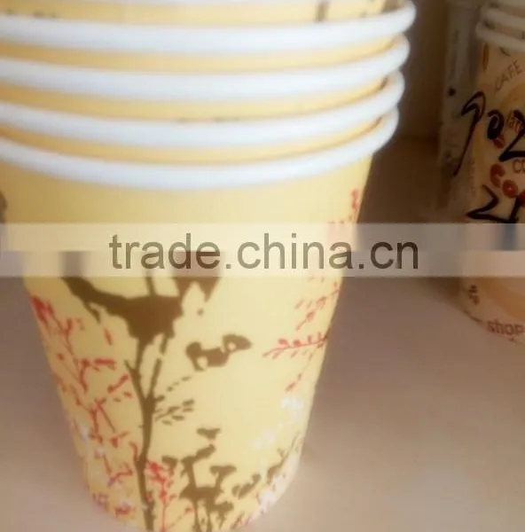 Colorful Print Single Wall Paper Cups for Hot Water Cofee photo-4