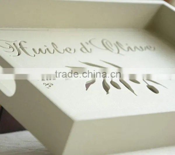Handmade White Color Engraved Wooden Tray,wooden Plate photo-4