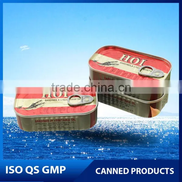 125g Canned Sardine in Chili Oil Spicy Canned Sardine