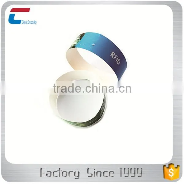 Custom Logo Printing Disposable Paper One off Rfid Smart Wristband Blacelet for Festival Events or Exhibitions photo-4