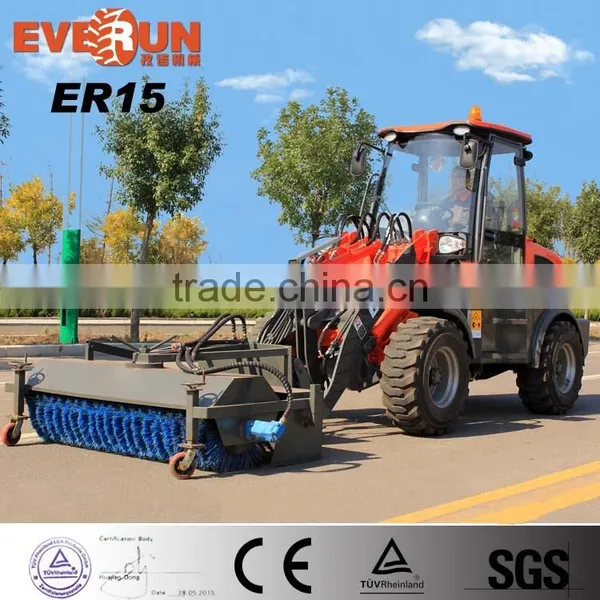 EVERUN Wheel Front End Loader With Snow Blade/snow Blower/snow Bucket photo-4