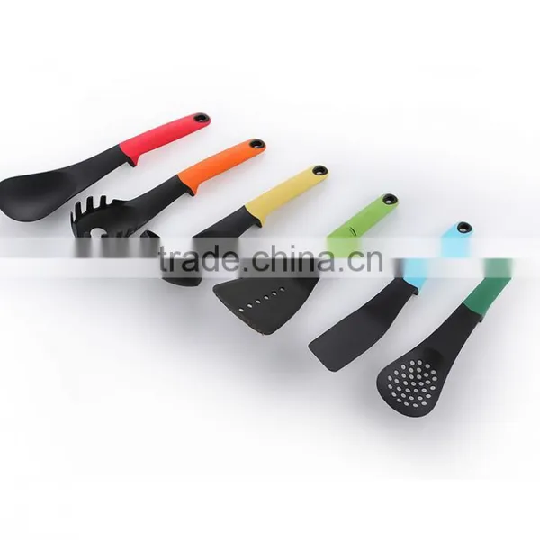 HF-217 7pcs New Designed Practical Colorful Nylon Kitchen Cooking Utensils Set photo-2