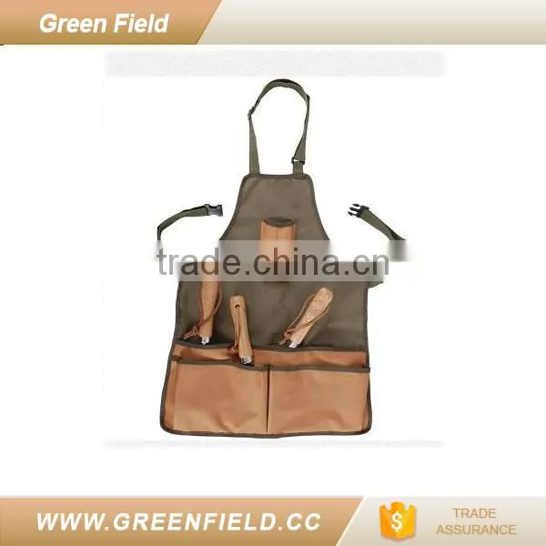 Green Field Canvas Tool Garden Apron photo-2