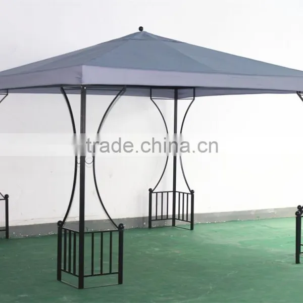 3x3m Polyester Ornamental Garden Iron Gazebo photo-4