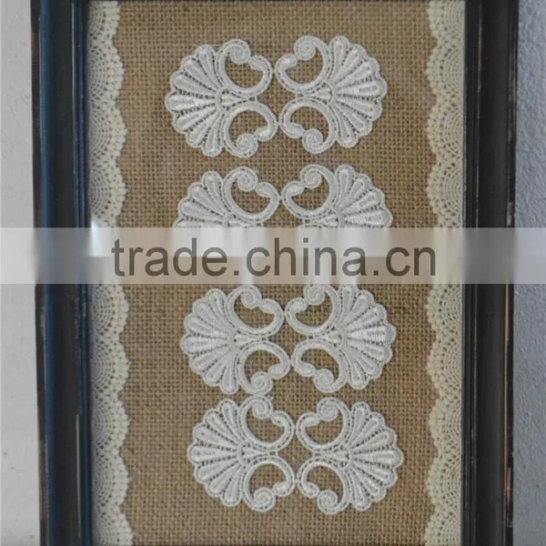 2016 New Style Antique Wooden Lace Picture Frame With Glass Covering photo-3