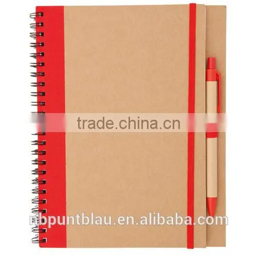 Recycled Cardboard Ecofriendly Block-notes With Ballpen 65pages photo-6