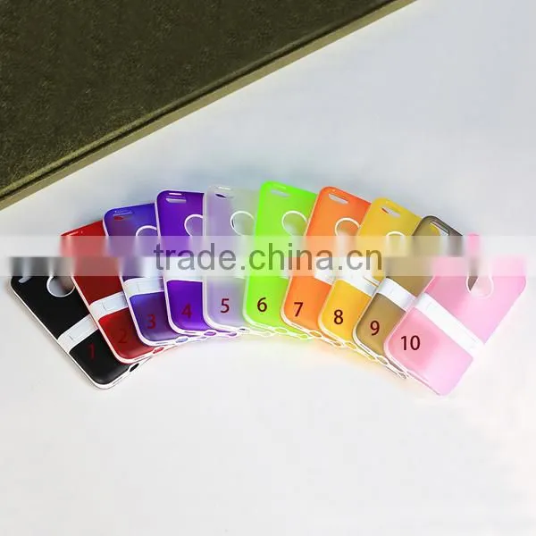 TPU Color Phone Protective Case With Bracket for IPhone5C photo-3