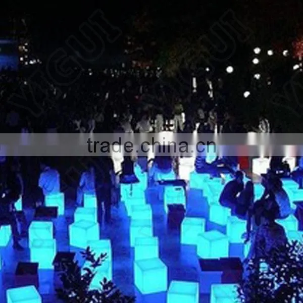 LED Illuminated RGB LED Cube Light With Remote Control Waterproof Outdoor Use photo-2