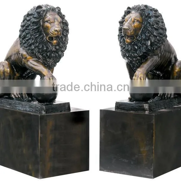 Bronze/brass Western Style Lion Statue photo-3