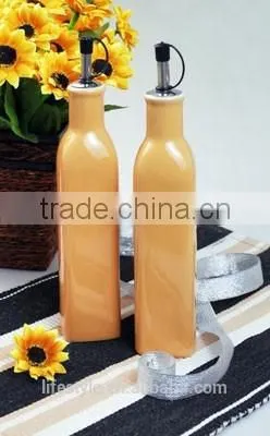 Ceramic Sell Oil & Vinegar Set,Stoneware With Decal photo-6