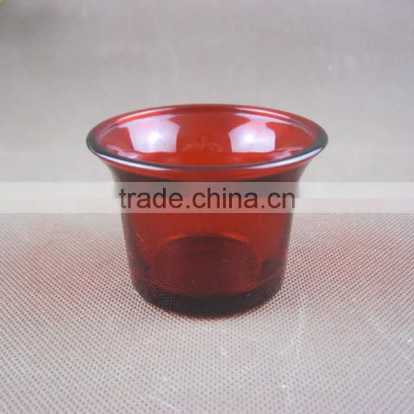 50ml Red Glass Candle Jar Candle Holder Jar photo-3