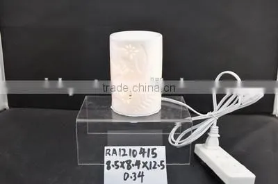 Promotional Gifts Ceramic Cylinder Fragrance Oil Burner With Tealight Candle photo-2