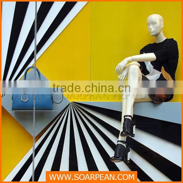 Unique Visual Merchandising Fiberglass Bag Retail Store Display Rack photo-2