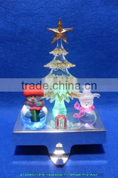 2015 Christmas Double Snowman Stocking Holder With Led photo-4