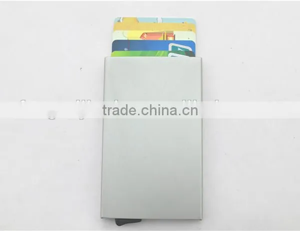 Credit Card Holder Rfid Blocking Aluminum Business Card Holder Automatic Pop-Up photo-3