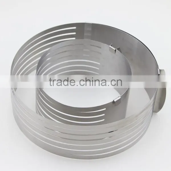 Adjustable Stainless Steel Layer Cake Slicer Kit Mousse Cake Ring Mold photo-6