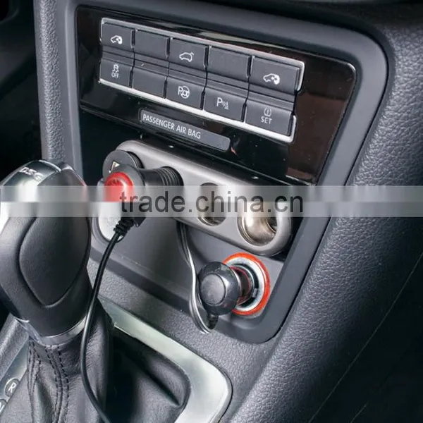 2015 Car Cigarette Lighter 4 Way Socket Adapter Plug Socket for IPhone , Tablet photo-2