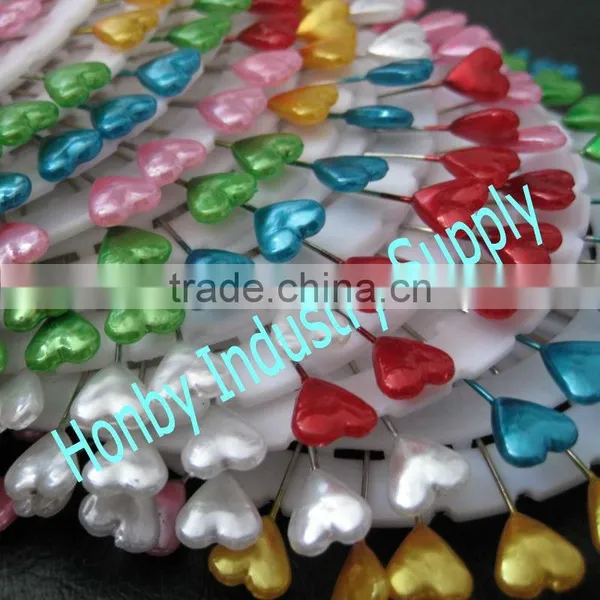 Wheel Packing 55mm Heart Shape Long Stick Hijab Pin photo-5