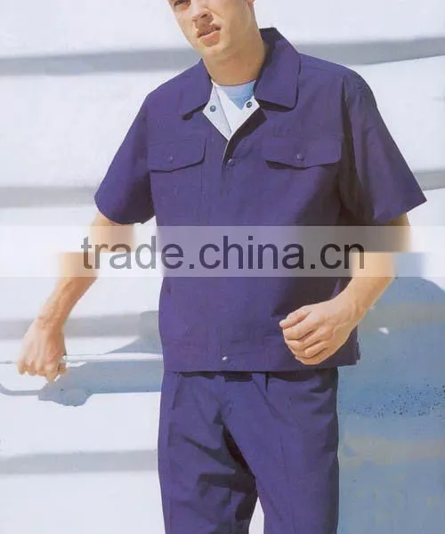 NEW!purple Short Sleeve Worker Uniform Suit