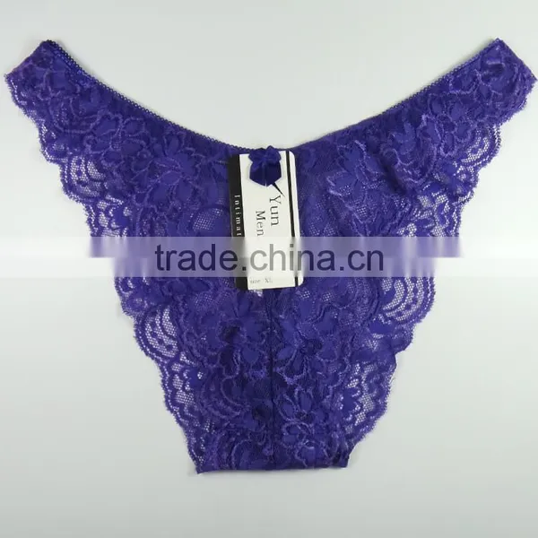 Yun Meng Ni Underwear Sexy Show Lingerie Girls Sexy Transparent Lace Bikini Panties photo-2