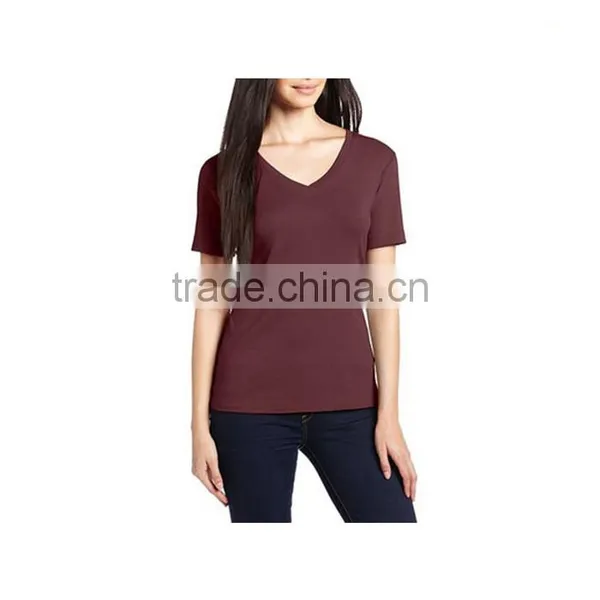 Custom Women T-shirt White Plain Cotton Tshirt photo-4