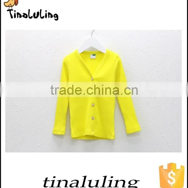 2015 New Style Candy Color Plain Kids Cardigans photo-6